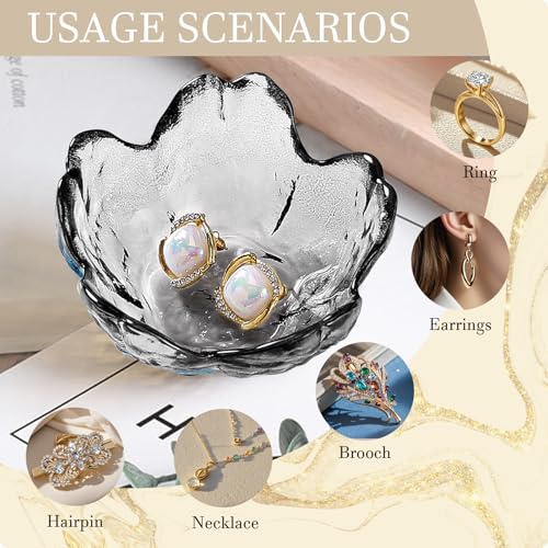 Image of Gifts For Women Trinket Dish Unique Birthday New Home Gifts For Women Her Jewellery Tray Cute Room Decor Aesthetic Bedroom Accessories Ring Dish Holders Small Friendship Christmas House Warming Gifts