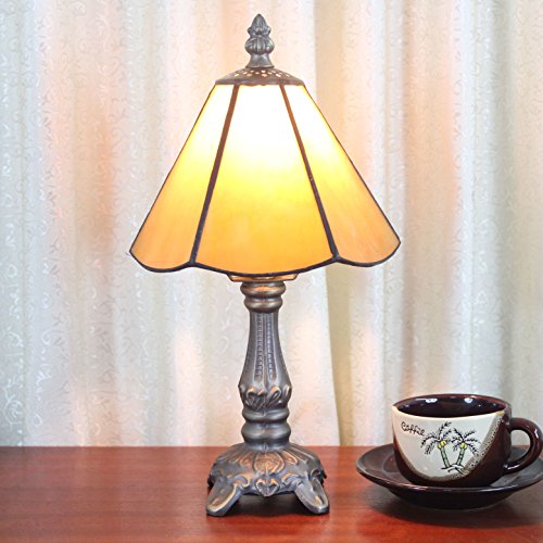 HDO 6 Zoll Gelb Einfache Art Pastoral Minimalist Tiffany Stil Tischlampe Nachttisch Lampe Schreibtisch Lampe Wohnzimmer Bar Lampe Cover