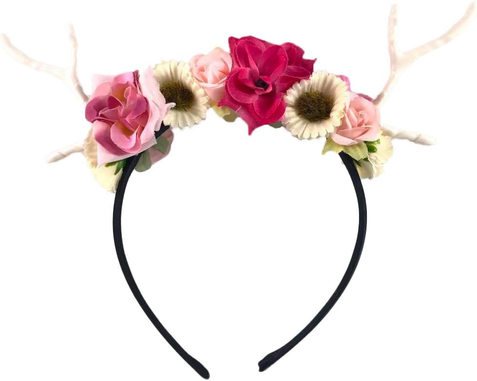 Dreampixie Deer Antler Flower Headband