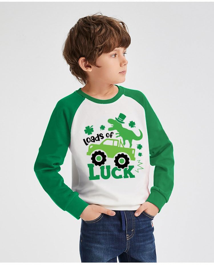 Kids St Patricks Day Shirt Boys Girls Saint Patrick's Shamrock Clover Lucky Graphic Tees Toddler Long Sleeve T-Shirt Tops2
