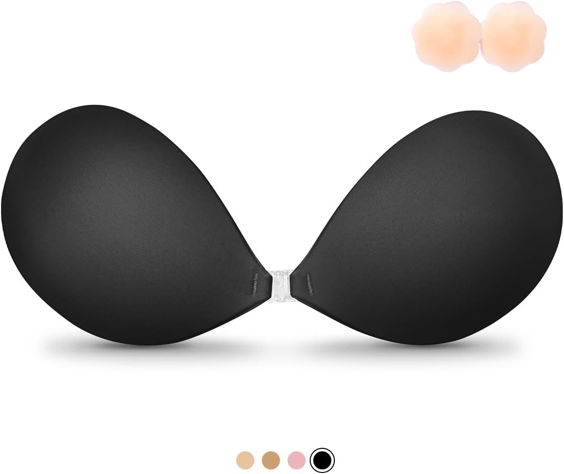 VOCH GALA Sticky Bra Push Up for Women, Strapless Backless Bras for Wedding/Parties/Events, Comfortable Adhesive
