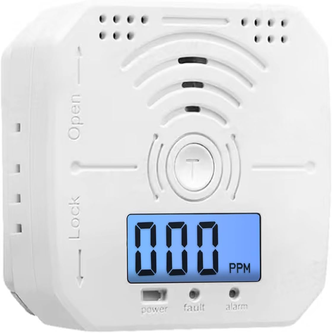 Carbon Monoxide Detectors for Home, Depot and Travel Use, CO Gas Monitor Sensor Alarm, AAA Battery Powered (Not Included), LED Digital Display (1)