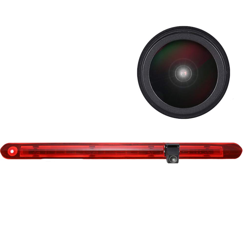 Câmera de visão traseira CMOS com lente de 12 mm + tela LCD TFT de 7 polegadas, luz de