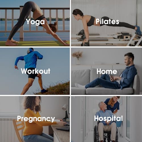 Image of Purplepig 3 Pairs Grip Pilates Socks Cushioned Yoga Socks Non-Slip for Barre, Barefoot Workout, Hospital for Women Men