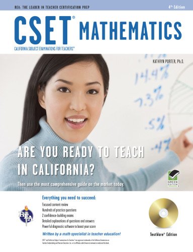 CSET Mathematics Test w/ CD (CSET Teacher Certification Test Prep ...