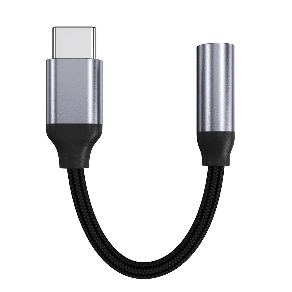 Magnet, 3,5 mm gniazdo słuchawkowe USB C, cyfrowy zestaw słuchawkowy typu C do Aux, klucz audio, chip DAC o wysokiej rozdzielczości, kompatybilny z i-Phone 15 Pro/Max, z Samsung Galaxy S23 S22, Pixel