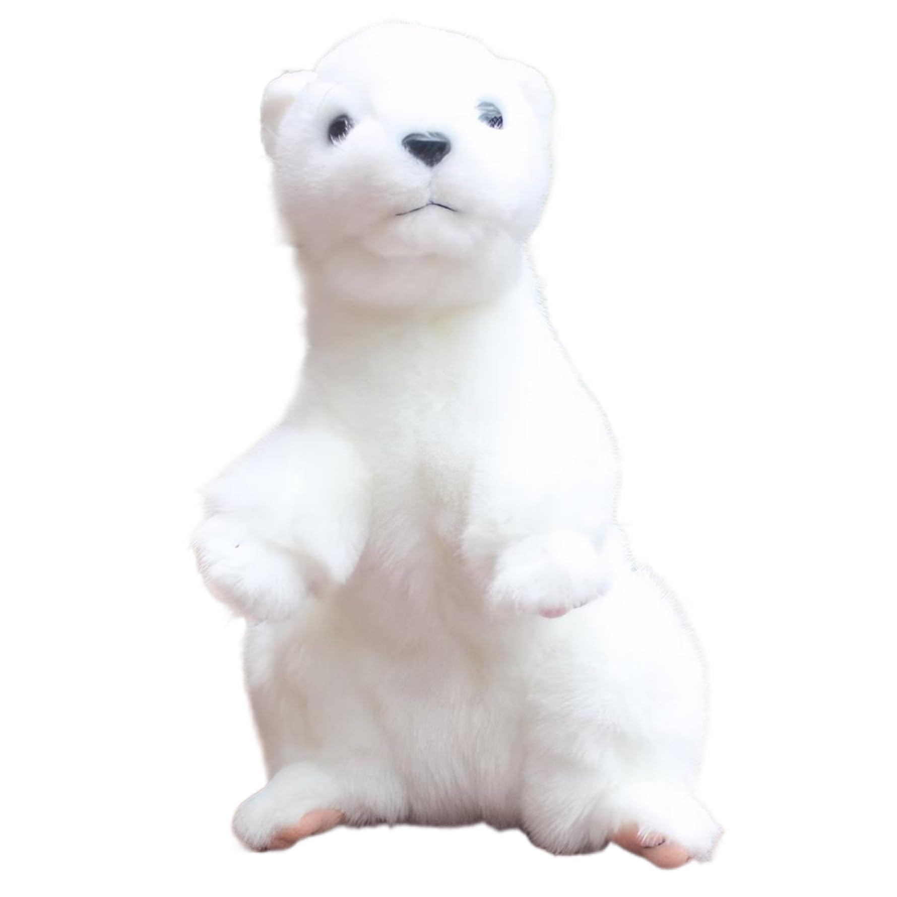 Furetto Peluche, Furetto Peluche, Realistico 8, 6 Pollici Bianco Simpatici Animali, Decorazione Tigre Giocattolo per Bambini Adulti Compleanno e Capodanno