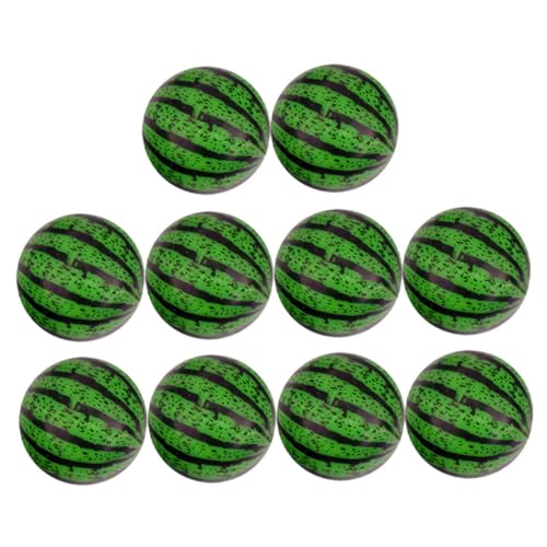 SUPVOX 20Pcs Watermelon Bounce Balls Jumping Balls for Educational for Indoor and Outdoor Play for Beach Pool and Backyard Fun