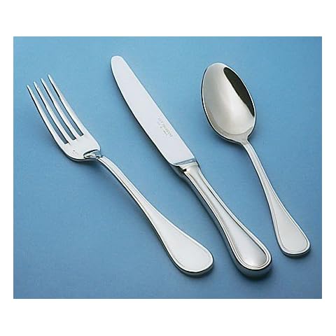 Guy Degrenne - Verlaine 5 Piece Flatware Set, Stainless Steel Mirror Finish Cutlery Cover
