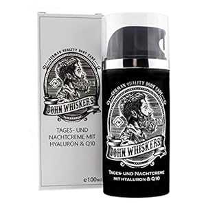 John Whiskers Tages- und Nachtcreme – Made in Germany – mit Hyaluron und Q10 – Gesichtspflege und Feuchtigkeitscreme für…