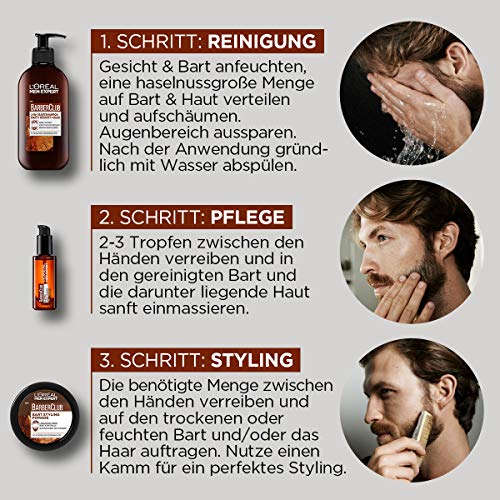 L 'Oréal Men Expert Barber Club Premium Cadeauset, Baardverzorgingsset Met Baardshampoo, Baardolie, Baardstyling Pomade… - Image 6