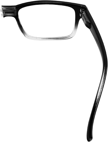 (Debe comprar ambos ojos) Negro Claro Ojo Derecho+1.50 Gafas de lectura con diferente fuerza para cada ojo
