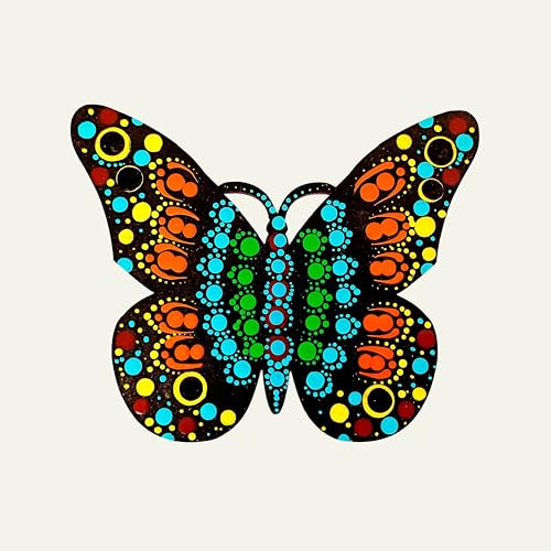 Image of Mandala Art Materials DIY kit with Heart Butterfly Flower MDF Board Art Kits for Adult lippan Art kit for Adults Mandala Art kit Mandala Art kit Adults madhubani Art kit