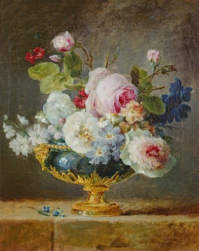 Impression Tableaux Peinture sur Toile Fleurs Anne Vallayer Coster