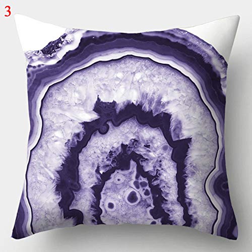 4 Federe Per Cuscini Quadrate Con Motivo Geometrico - Viola 60x60cm - Copricuscini Decorativi In Misto Cotone Per Divano E Soggiorno - 2