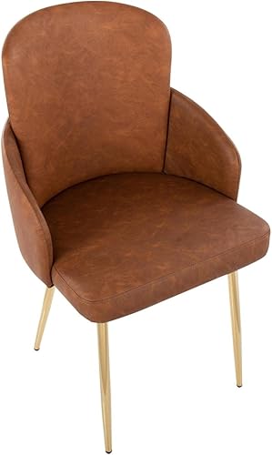 Miniatura 8 de LumiSource Dahlia - Silla de comedor, sillas de comedor tapizadas, sillas de comedor contemporáneas, sillas de cocina para mesa de comedor, juego de