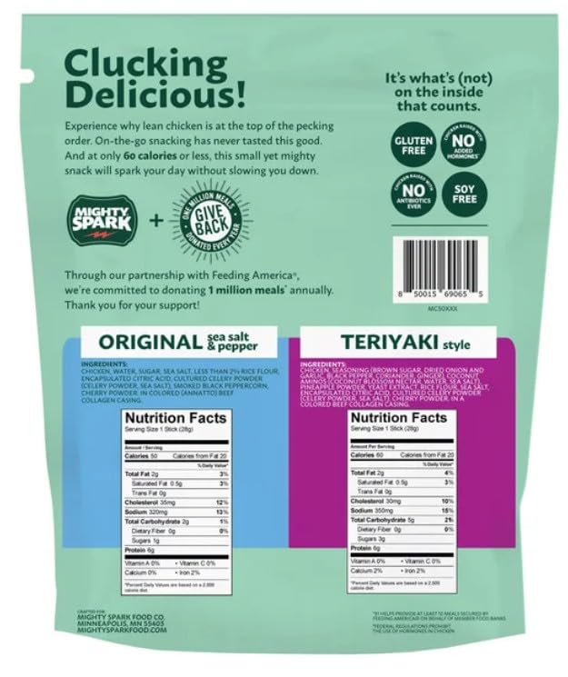 Mighty Spark Teriyaki Chicken Stick Variety, 12-count - image 2