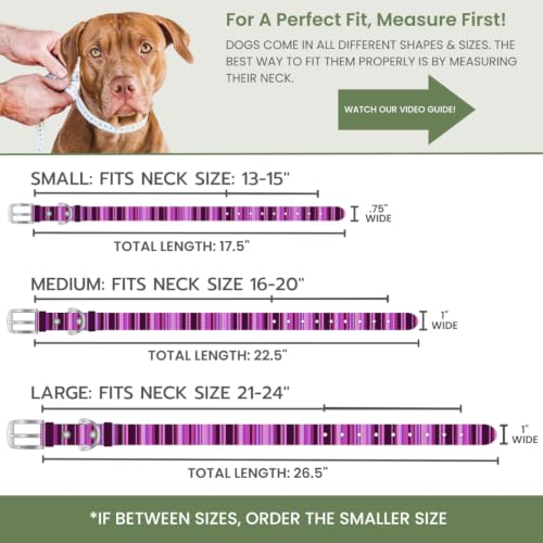 Image of Waterproof Dog Collar - Washable, Stink-Proof & Dirt-Proof - Soft, Odorless, Easy to Clean - Fade-Resistant, Durable for Medium & Large Dogs - Rust-Proof Metal Buckle (Pink-M 1 inch)