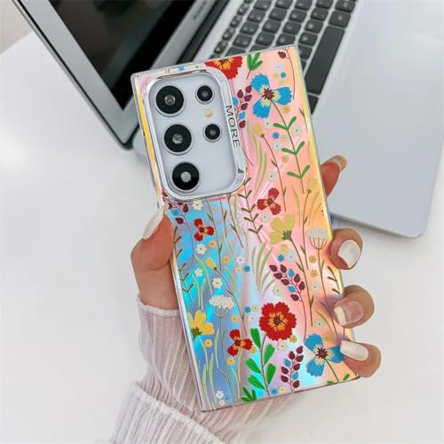Coque Samsung A14 5G fleur laser mate pour sublimer votre look quotidien