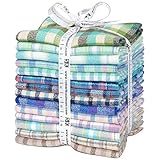 Robert Kaufman Fabrics Mammoth Junior Flannel 14 Fat Quarters - Cool Colors