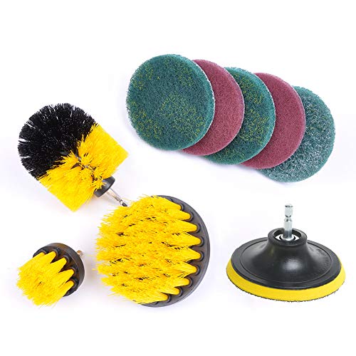 Rain Queen Boorborstel, 10 stuks elektrische reinigingsborstel, Power Scrubbing Brush, boorborstel, tegels, auto… - Image 3