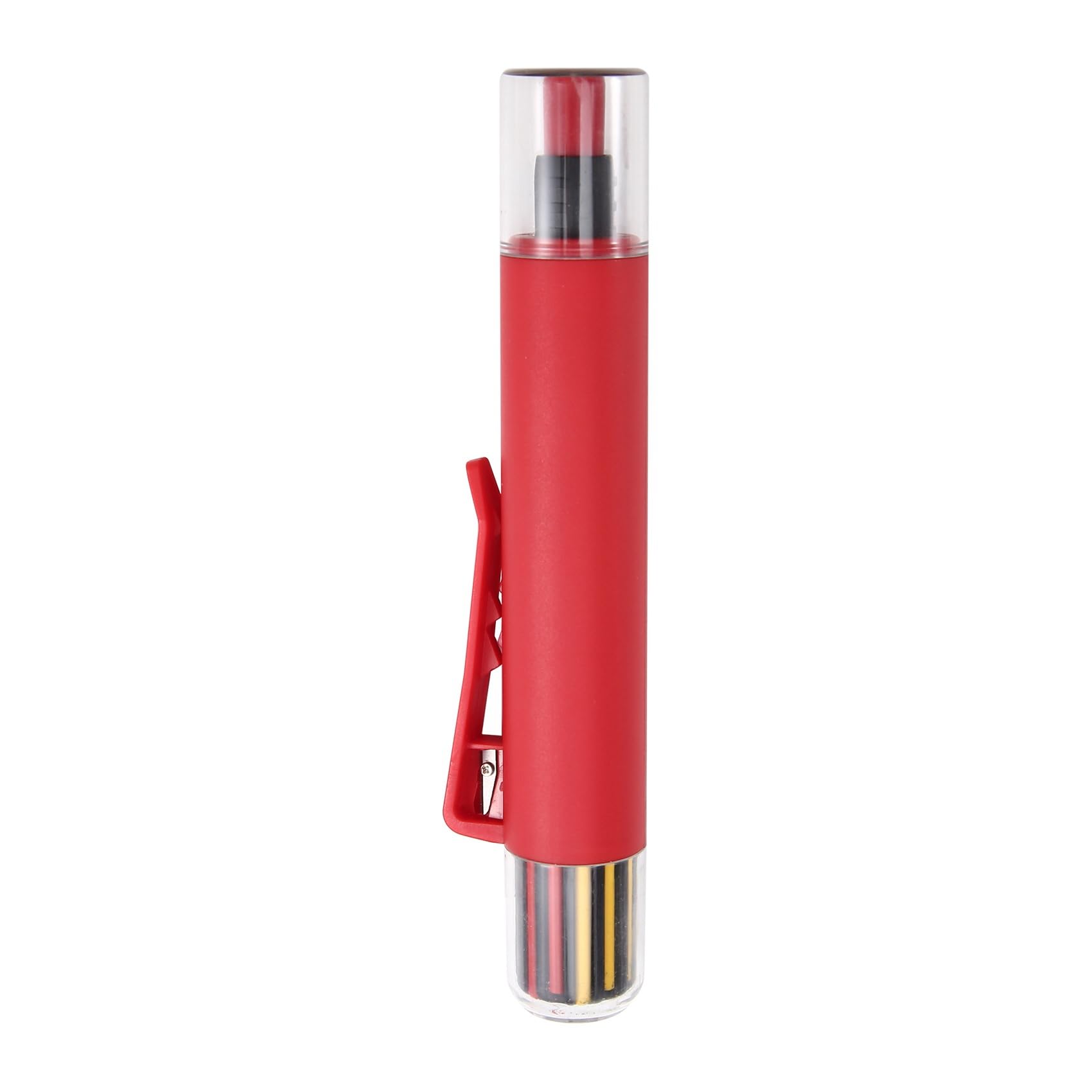 Jnchdghwa Solid Carpenter Pencil Woodworking Mechanical 3 Colors Refill Construction Marking Scriber Built-in Sharpener