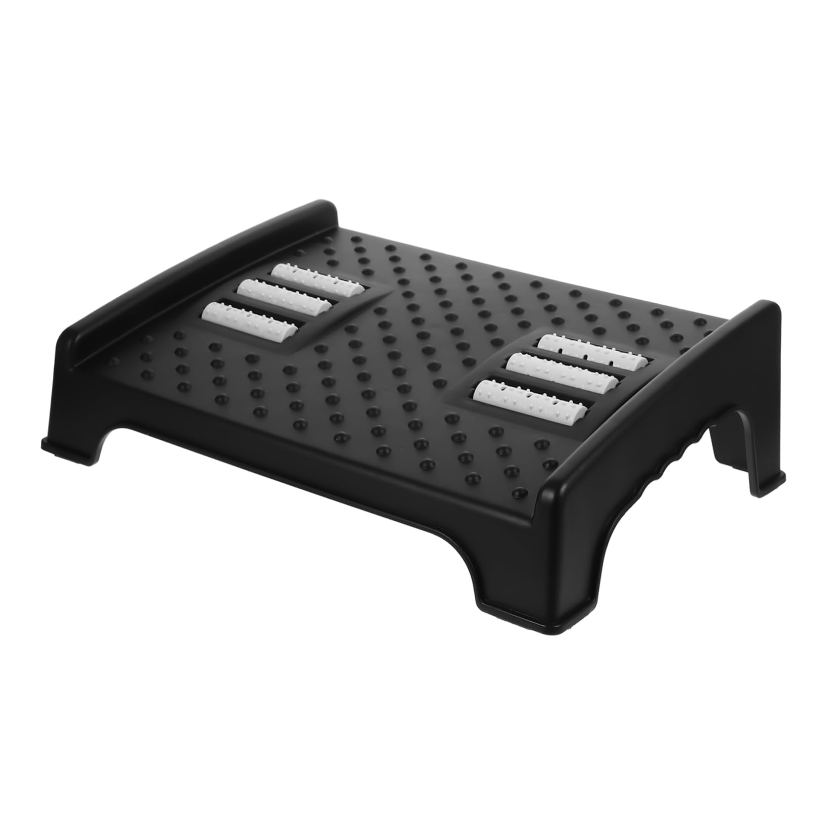 SHOWERORO Sgabello Poggiapiedi Piccolo in Plastica Stabile Ergonomico, Poggiapiedi Sotto La Scrivania Inclinato Per Adulti, Supporto Piedi Anti-stress Per Uso Domestico e Ufficio