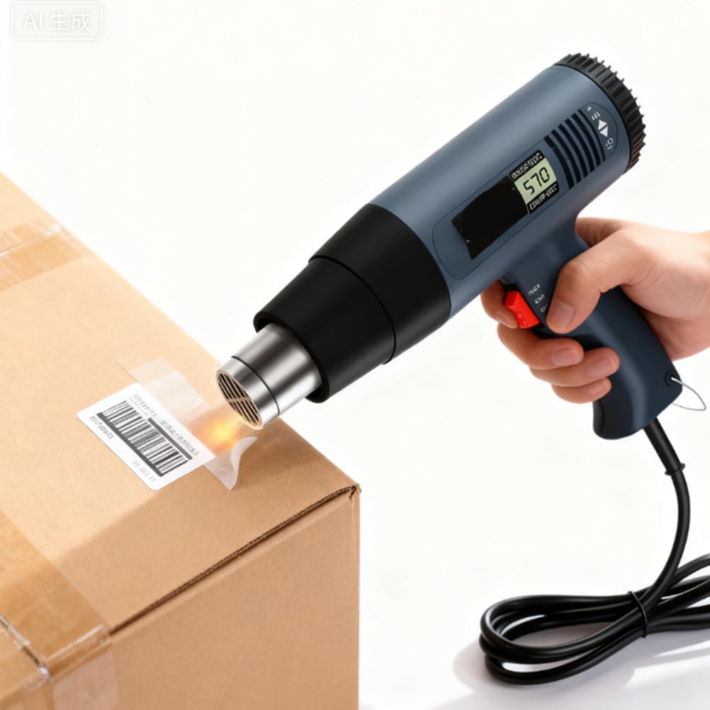 Heat Gun Kit 2000W - 2 Gears Temp Setting, 60°C-650°C, Ideal for DIY Shrink PVC Tubing and Wrapping, Heats in Seconds