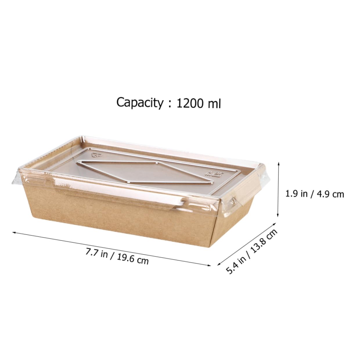 NAMOARLY Paper Snack Boxes 10 Lunch Boxes for Party French Fries Take Out Salad Disposable Paper Containers