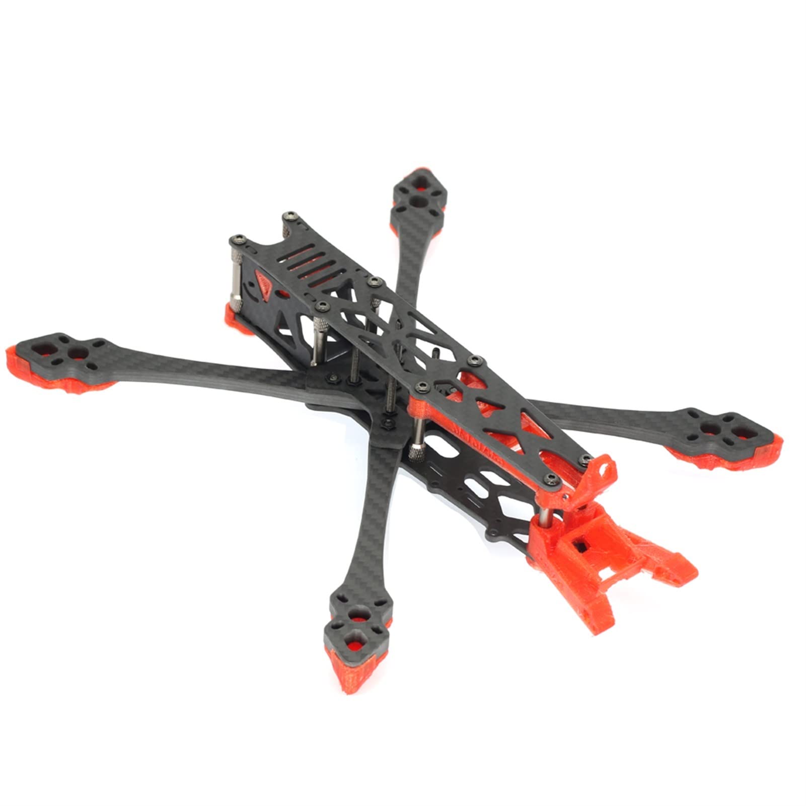 XEBRAD Zestaw ramy z włókna węglowego 228 mm 6 mm do dronów RC FPV Racing Zestaw do budowy dronów