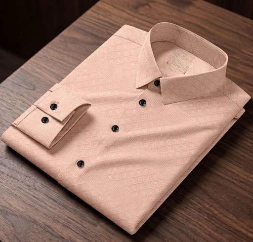 Image of TH BROTHER Men Casual Solid Collared Buttondown Shirt Comfortable Breathable Regular Fit Stylish Modern Daily Outfit