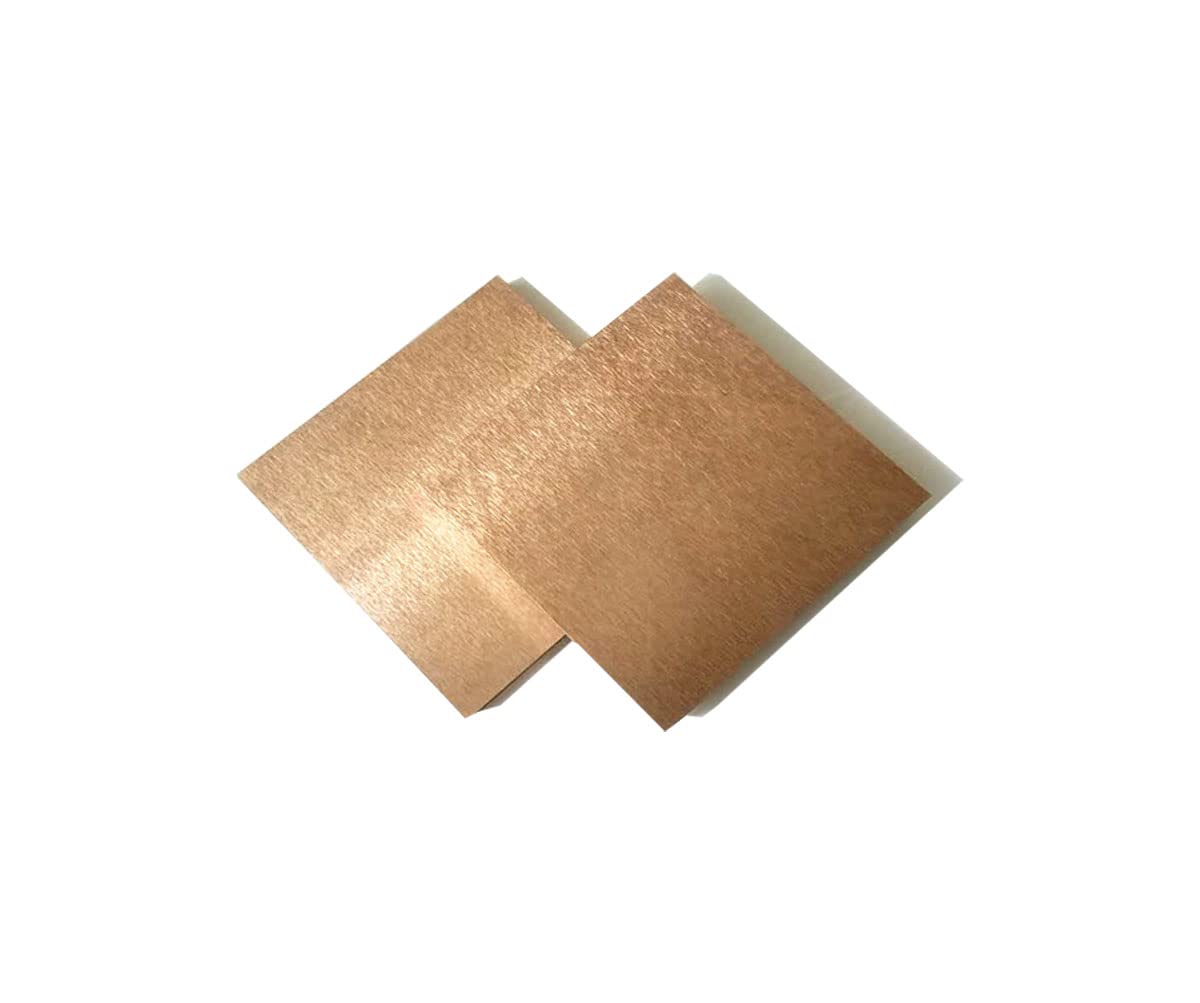 Tungsten Copper Plate 3.94"(100mm) x 3.94"(100mm) x 0.08"(2mm) for Resistance Welding, W85 Tungsten Copper Alloy Sheet with 85% Tungsten and 15% Copper(Package: 1pcs)