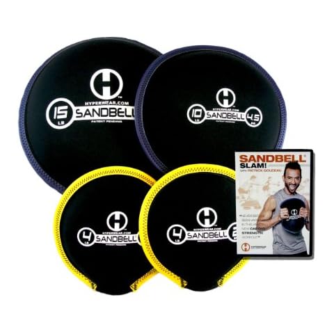 Hyperwear SandBell SLAM! Pre-Filled Weights Workout Intro DVD Bundle with 4 SandBells Cover