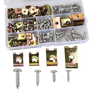 Gudalea 301-60606 Edelstahl U-Muttern Set 170 Stück