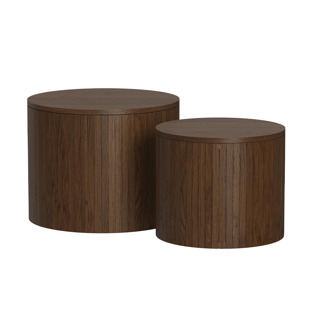 Vicco Coffee table set Tavilo, Walnut, 48 x 48 cm