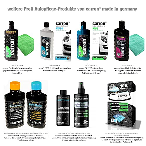 carron® Original Profi Autopolitur Hochglanz-Versiegelung für alle Autolack gegen Artefakte mit...