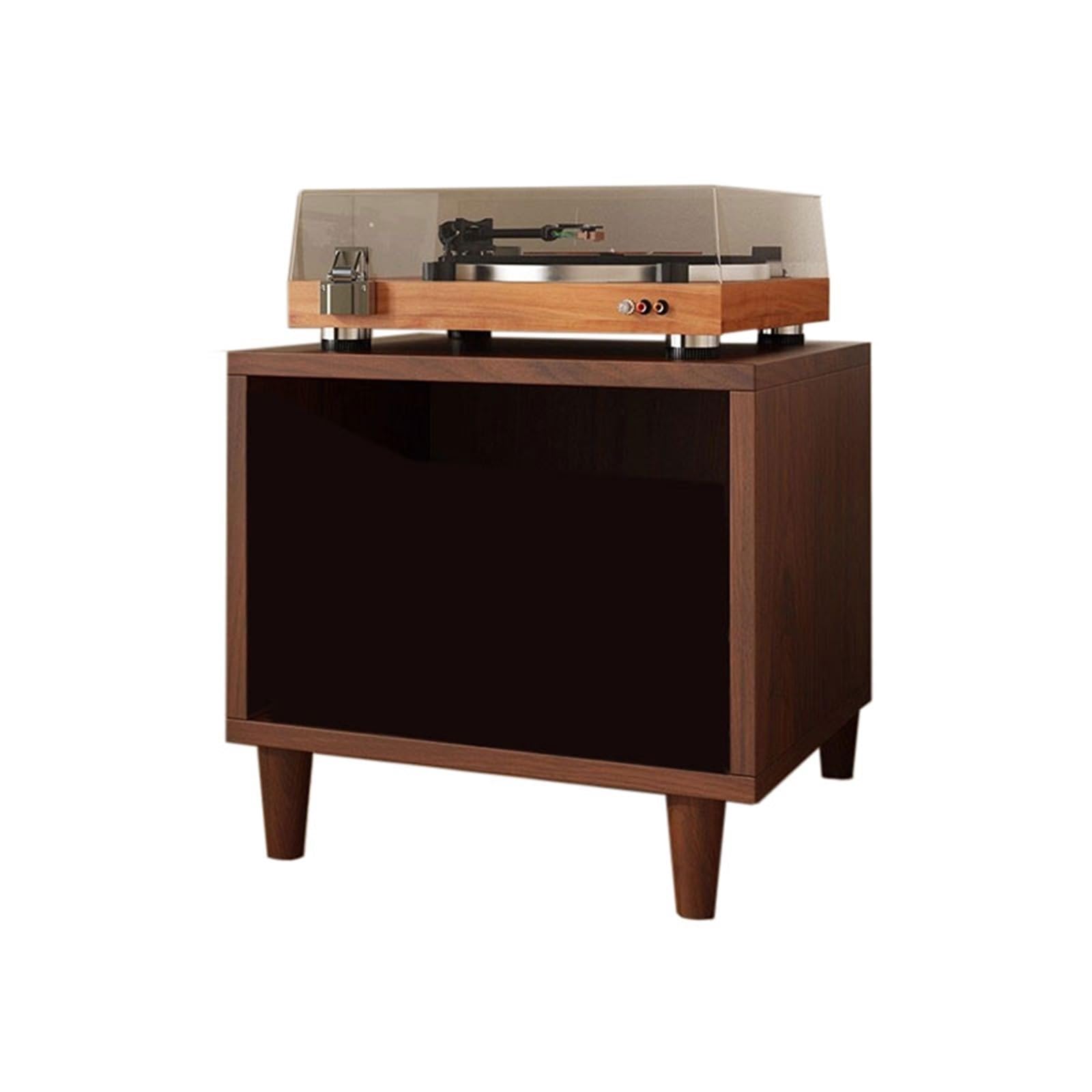 Huangj-0527 CD storage Vinyl Record Display Cabinet Wooden Storage Shelf for Home Office Record