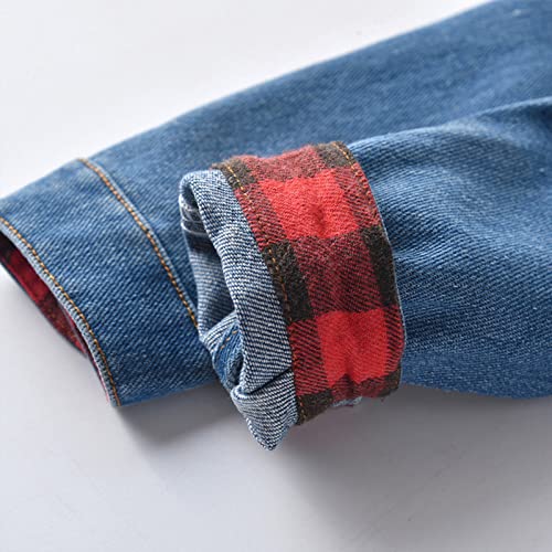 Toddler Baby Boys Girls Denim Jacket Button Down Basic Ripped Jeans Coat Kid Retro Cowboy Outwear Fall Casual Clothes2