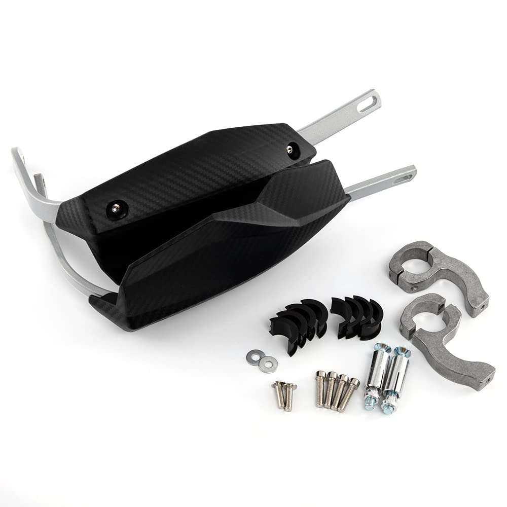 Protezione per la mano della moto 22MM 28MM Protezione per la maniglia Protezione per la protezione della mano del manubrio per motocicletta Scooter antivento (Nero)