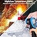 HOLDPEAK Pyrometer D:S=50:1, High Temp Infrared Thermometer -58℉~3272℉(-50℃~1800℃), Non-Contact Industrial Laser Thermometer Gun with Flashlight, Digital IR Temperature Gauge HP-1800 (NOT for Human)