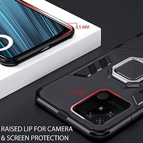 TheGiftKart Tough Armor Case for Realme Narzo 50A (Black) - Image 4