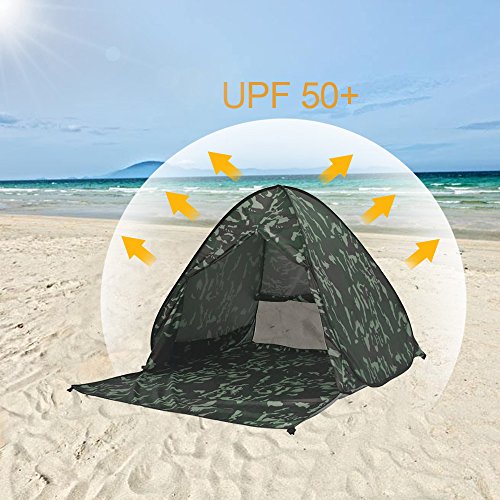 DIOSN Pop Up Tenda da Spiaggia - Protezione UV UPF...
