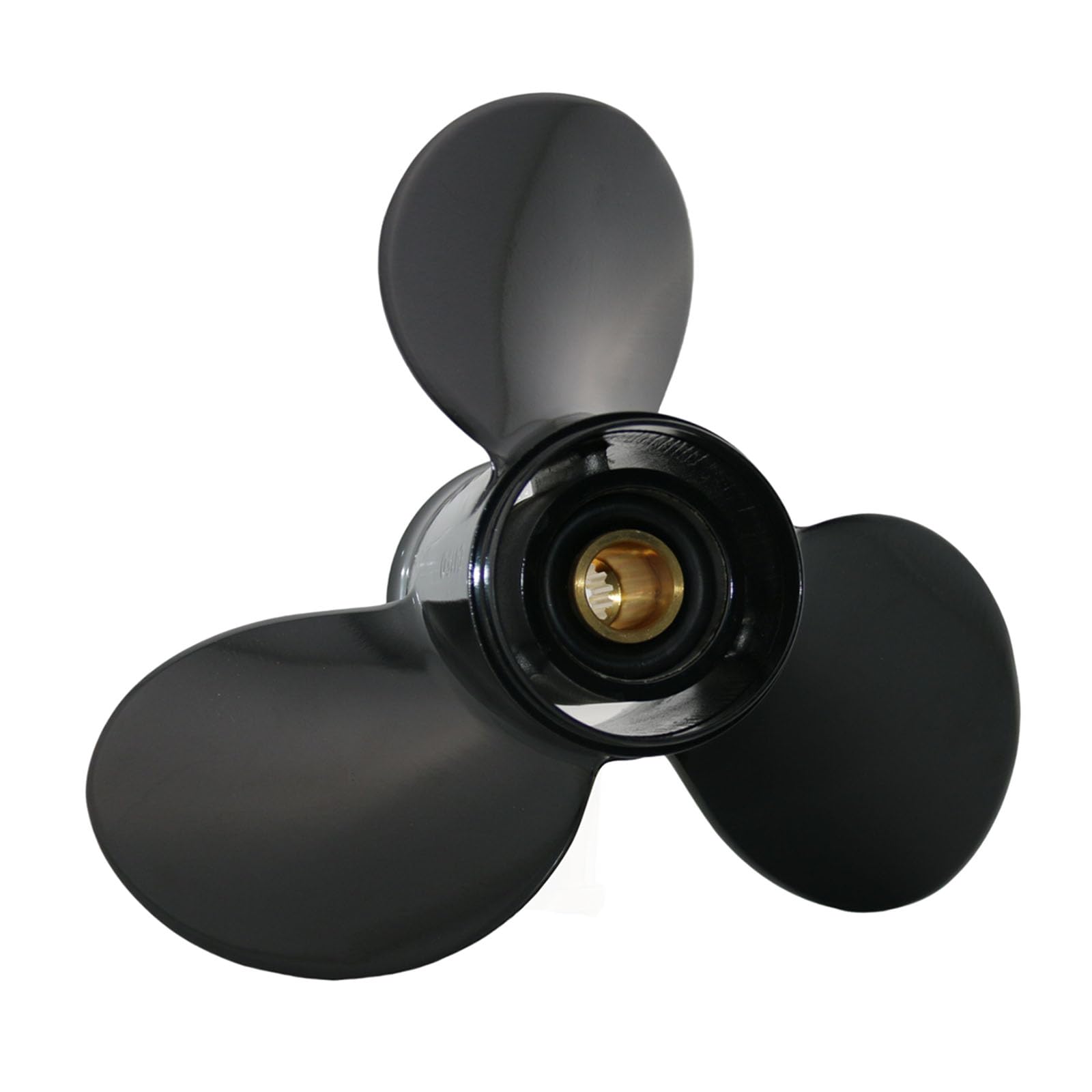 Hélice fueraborda derecha de 3 cuchillas de 3 dientes estriados de 13 1/4 x 17 - La combinación perfecta para fuerabordas Evinrude/Johnson/BRP/OMC de 40-140 HP - Monta las olas con confianza