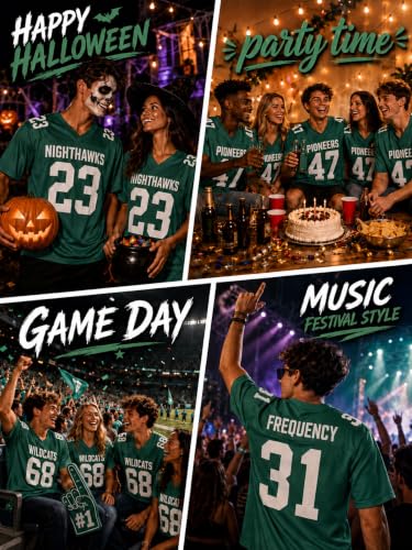 Image of Custom Replica Football Jersey with Name Number Logo