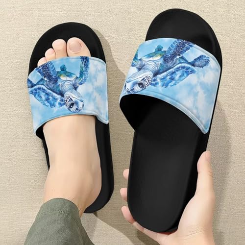 Image of Open Toe Slippers for Women Rubber Slides Womens Sandal Slippers