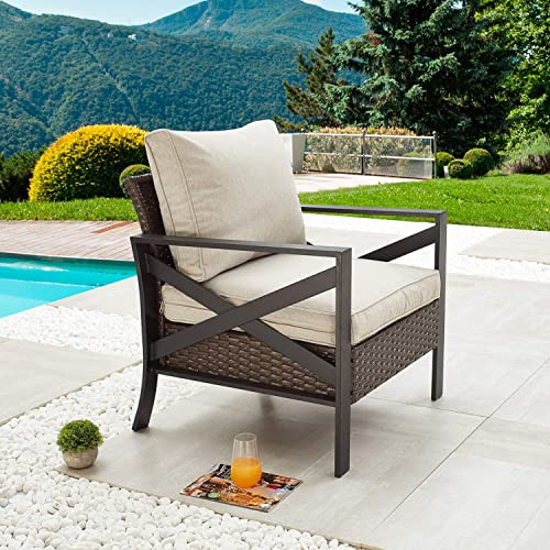 La mejor comparación de Sillones de exterior en ratán los más recomendados. 20 Imagen adicional