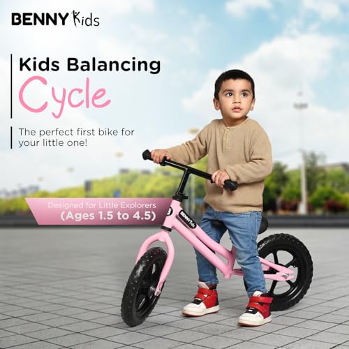 Image of Adjustable Handle Lightweight Pedal Free Balancing Cycle for Girls & Boys of - Ages 1.5 to 4.5 Years | Adjustable Seat |1 Year Warranty | Early Learning & Balance Training Bike Bicycle