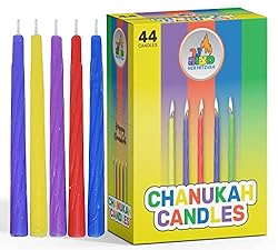 Colorful Chanukah Candles