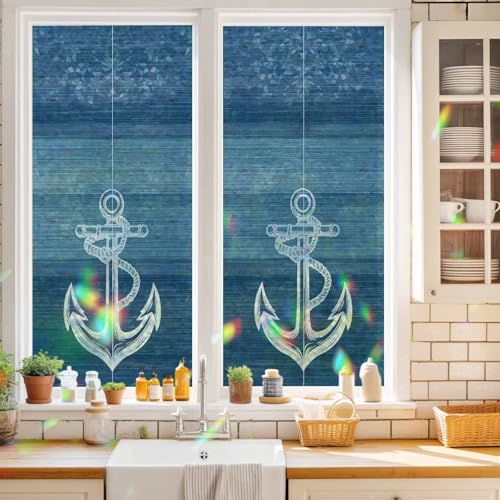 Película decorativa estática para ventana 17.7x39.3 in miniatura 2