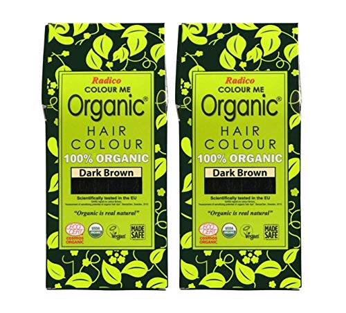 RADICO-CERTIFIED ORGANIC DARK BROWN (TWIN PACK) HAIR COLOUR